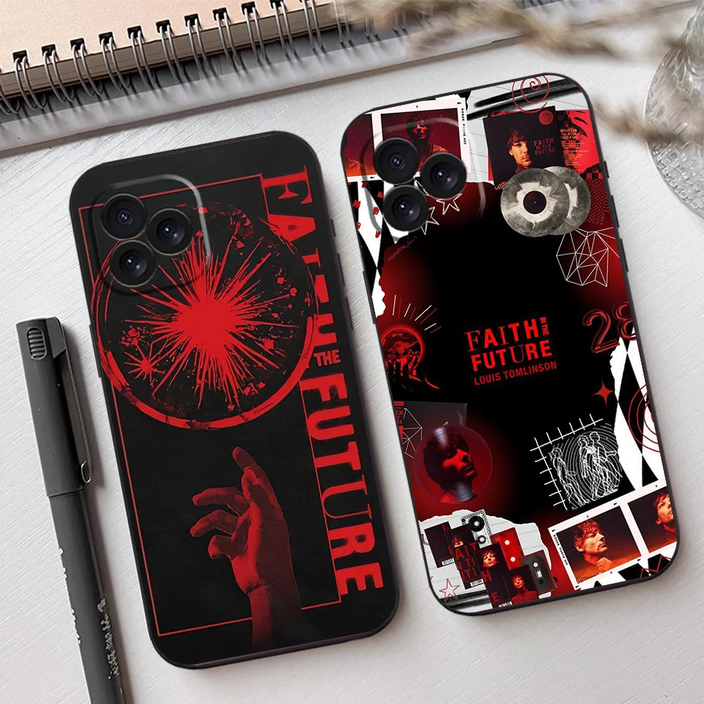 L-Louis T-Tomlinson Faith In The Future Phone Case For Samsung A03 A04 A05 A34 A53 4G 5G S22 S23 ULTRA Black Soft Silicone Cover