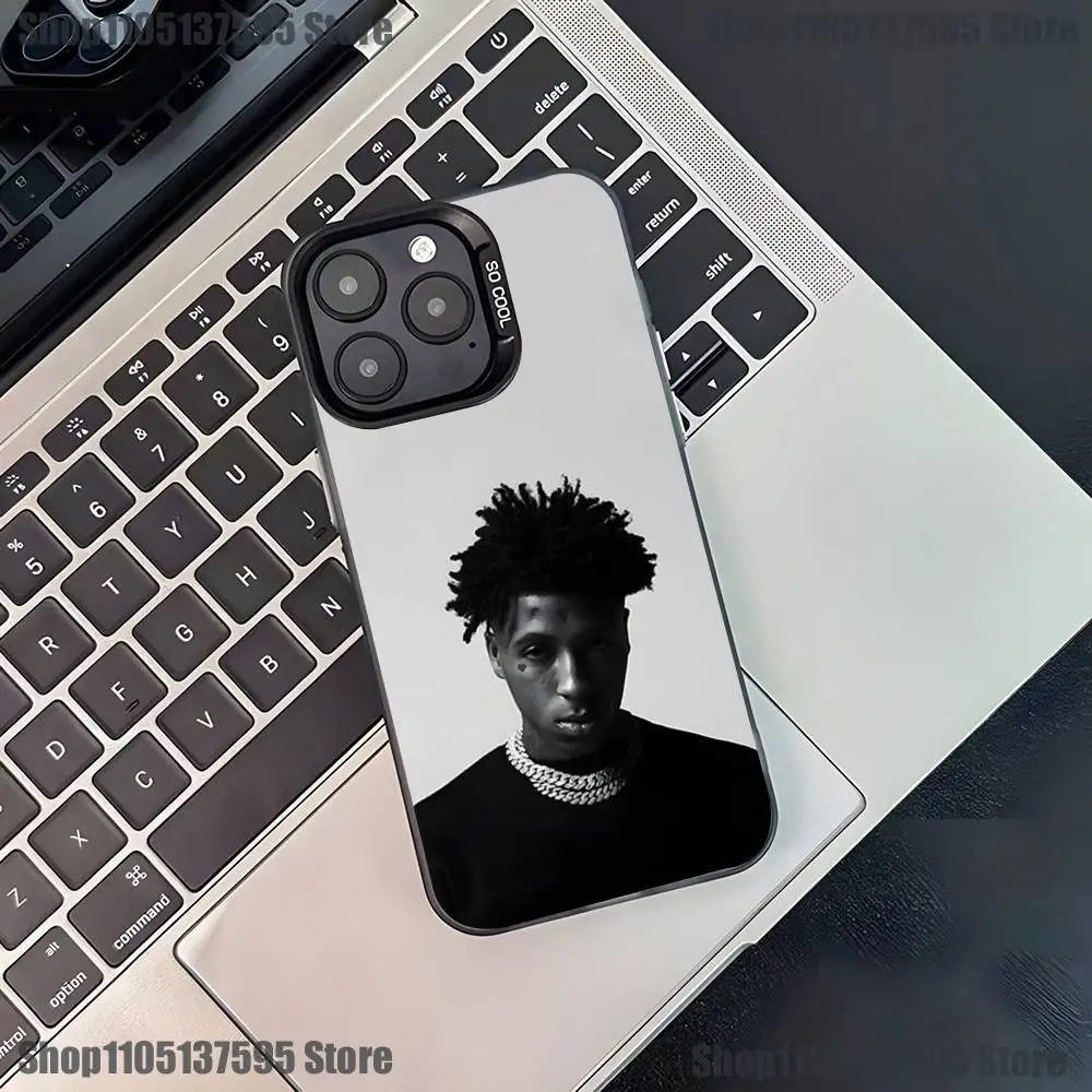 Funda de teléfono Rapper Y-YoungBoy para iPhone 17,16,15,14,13,12,11,Pro,XS,Max,Plus,Mini,SE4,E, funda negra mate a prueba de golpes