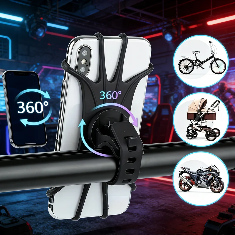 Bike Phone Holder Bicycle Mobile Cellphone Holder Motorcycle Suporte Celular For iPhone Samsung Xiaomi Gsm Houder Fiets