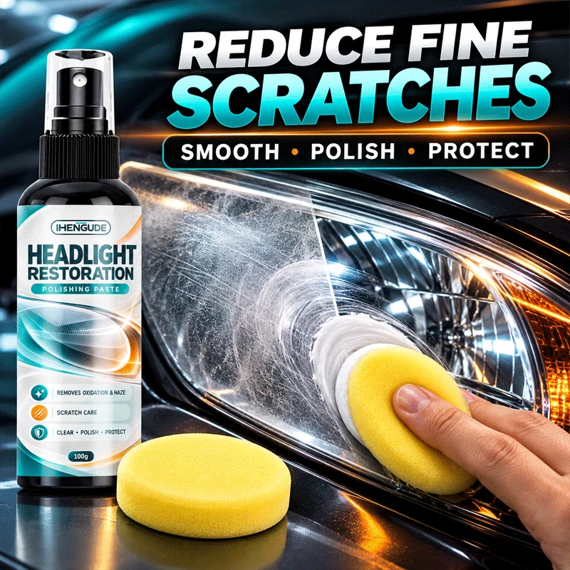100ml Car Headlight Restoration Spray - Efficient Repair & Polish, Long-Lasting Clarity, Ideal for Automotive Lighting