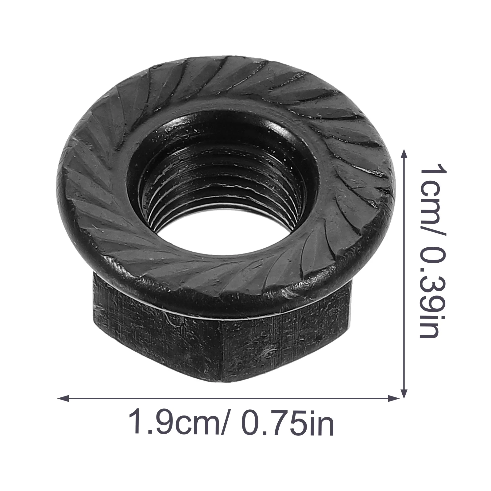 1Set Bike Wheel Axle Nuts Durable Iron Flange Nuts Fixed Safety Fastening Washer Kit for Bicycle Bike Washers Kit