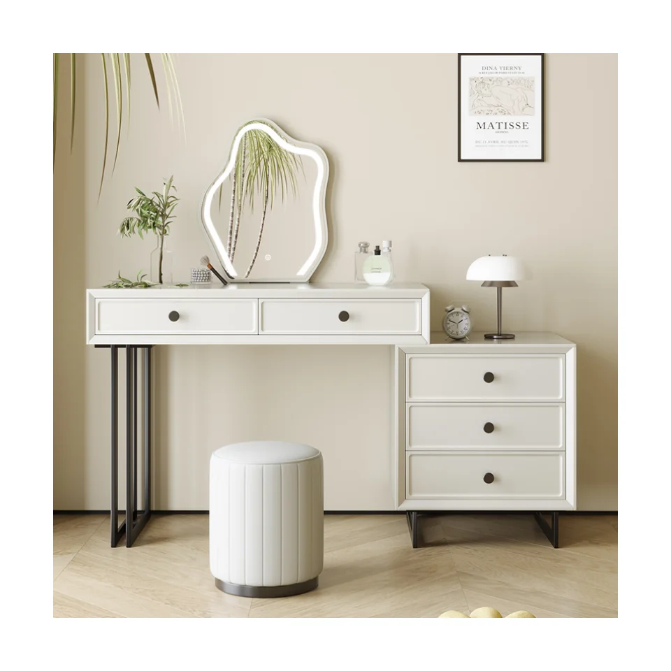 

OEM/ODM Luxury Vanity Crushed Diamond Mirrored Vanity Makeup Dressing Table