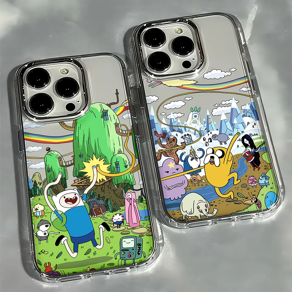 Cartoon A-Adventure Cute T-Time Phone Case For Google Pixel 10 9 8 7 8A 9A XL Pro 4G 5G Transparent Soft Silicone TPU Back Cover