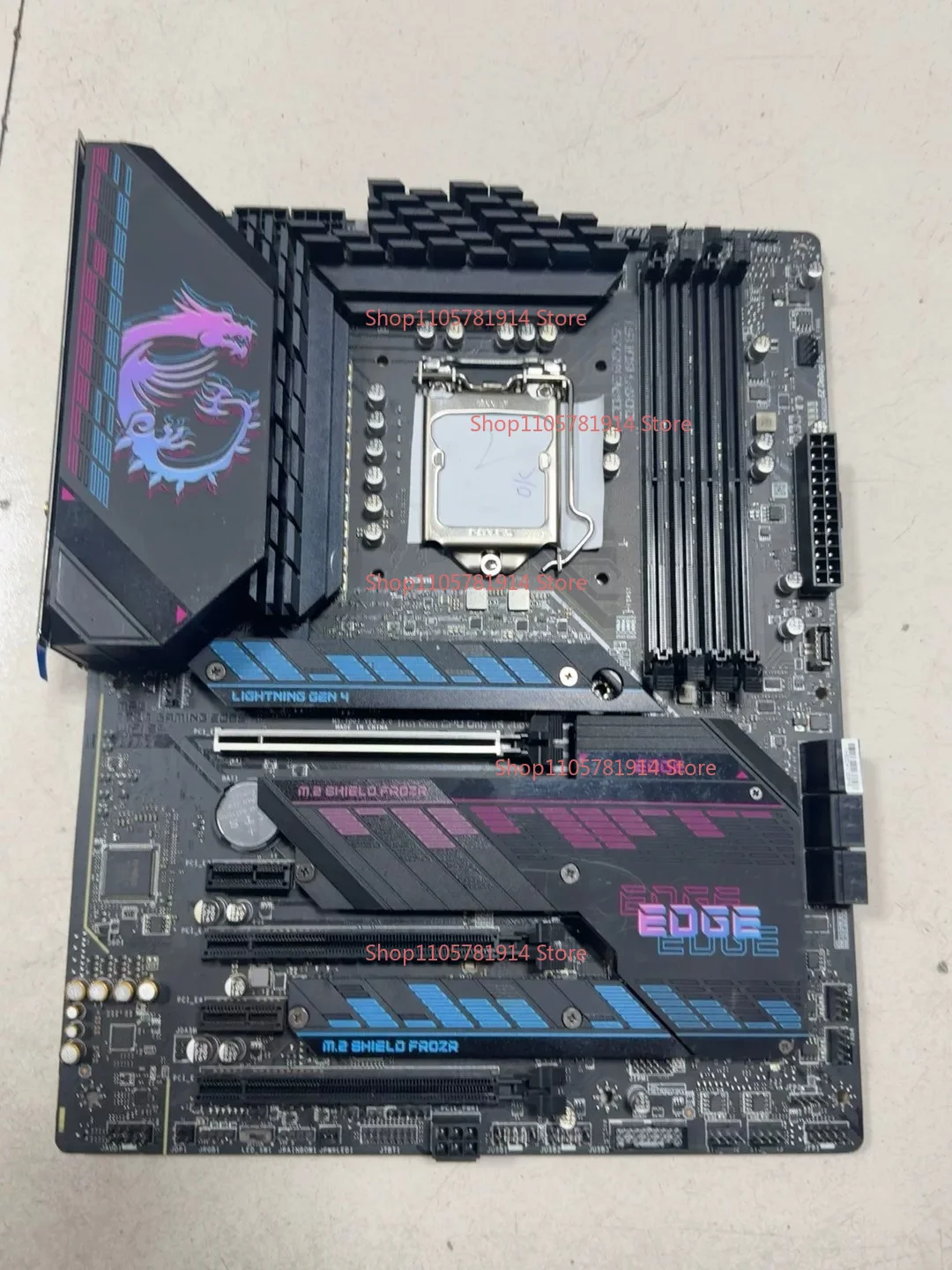 For MSI Z590 EDGE WIFI Blade Game Main Board Support I7 11700K I9 11900K Processor