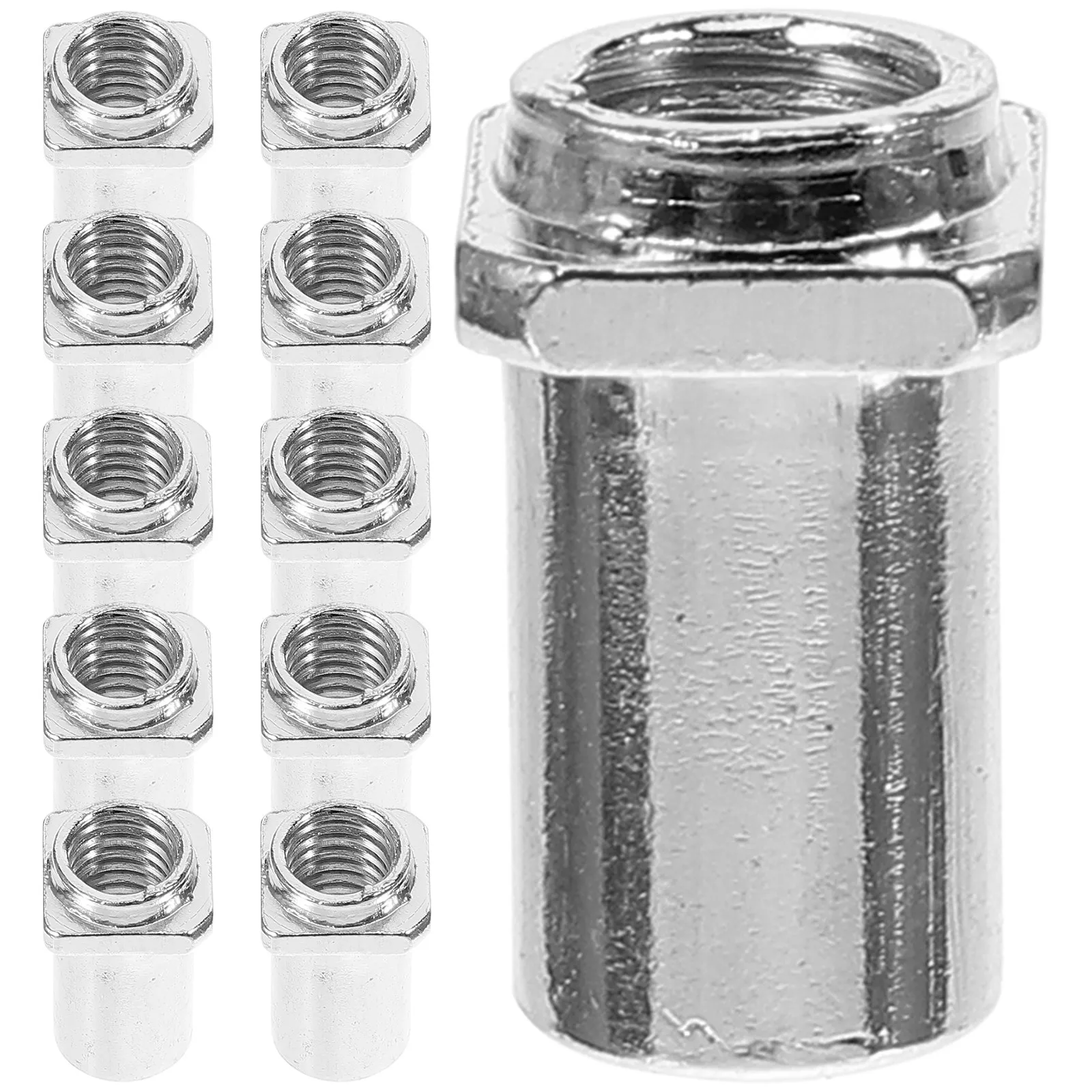 20Pcs Lug Swivel Nuts 6Mm Replacement Drum Swivel Nut for Floor Drum Stand Sleeve with Enhanced Friction Multi Grained