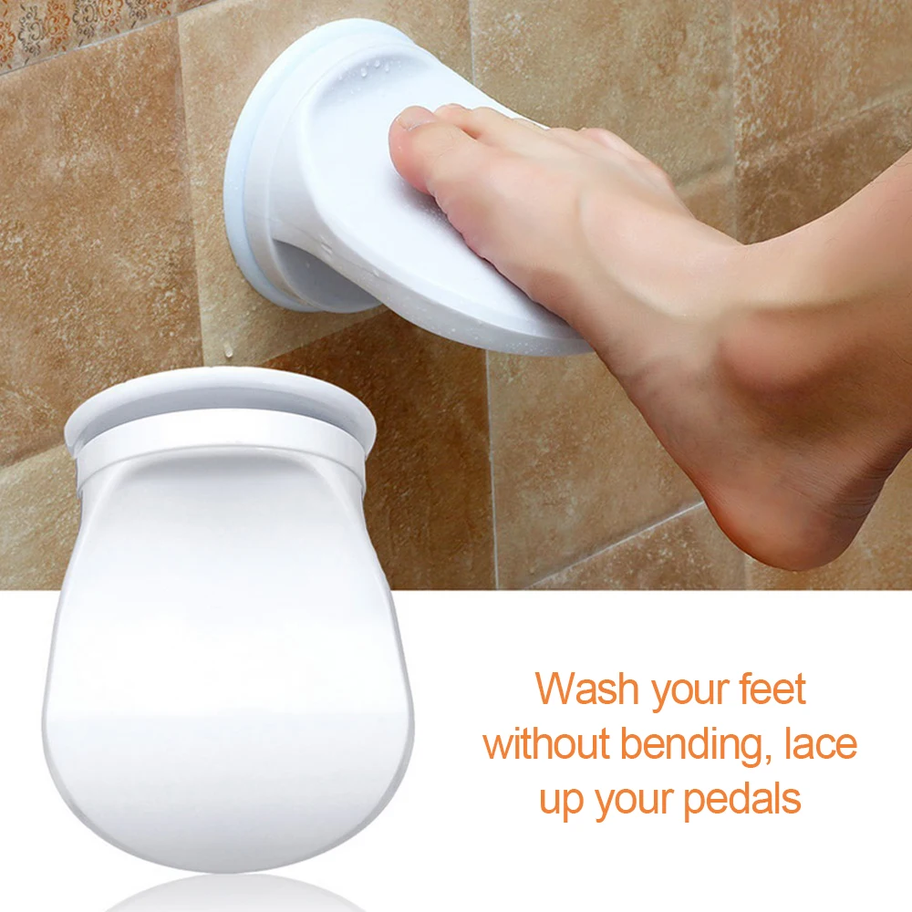 Bathroom Wall-mounted Shower Foot Rest Shaving Leg Step Aid Grip Holder Pedal Step Suction Cup Non Slip Foot Pedal Wash Feet