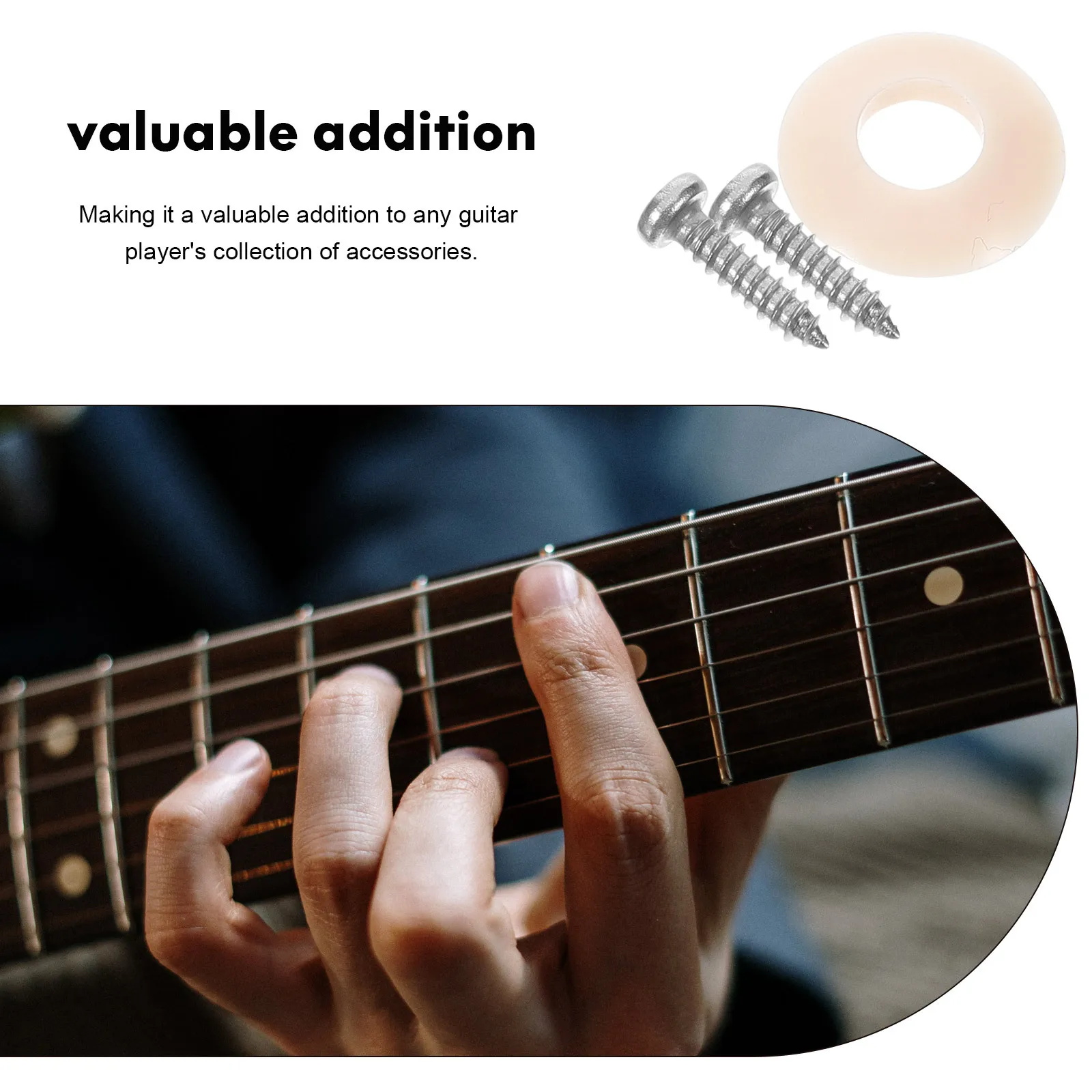 

1Set Professional Tuner Spacer Guitar Tuning Peg Gasket Small Washer Replacement Kit for Better Tuning Stability Control