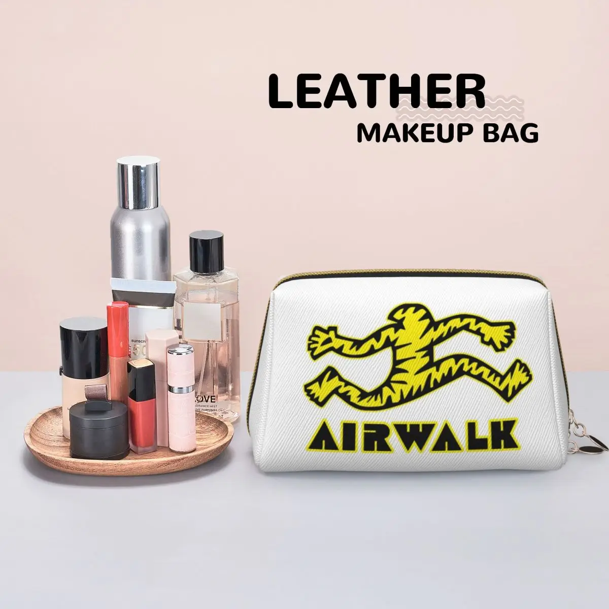 الوشم المدرسة القديمة نمط Airwalk النساء حقائب مستحضرات التجميل السفر ماكياج المنظم الحقيبة تخزين أدوات الزينة صندوق أدوات Dopp