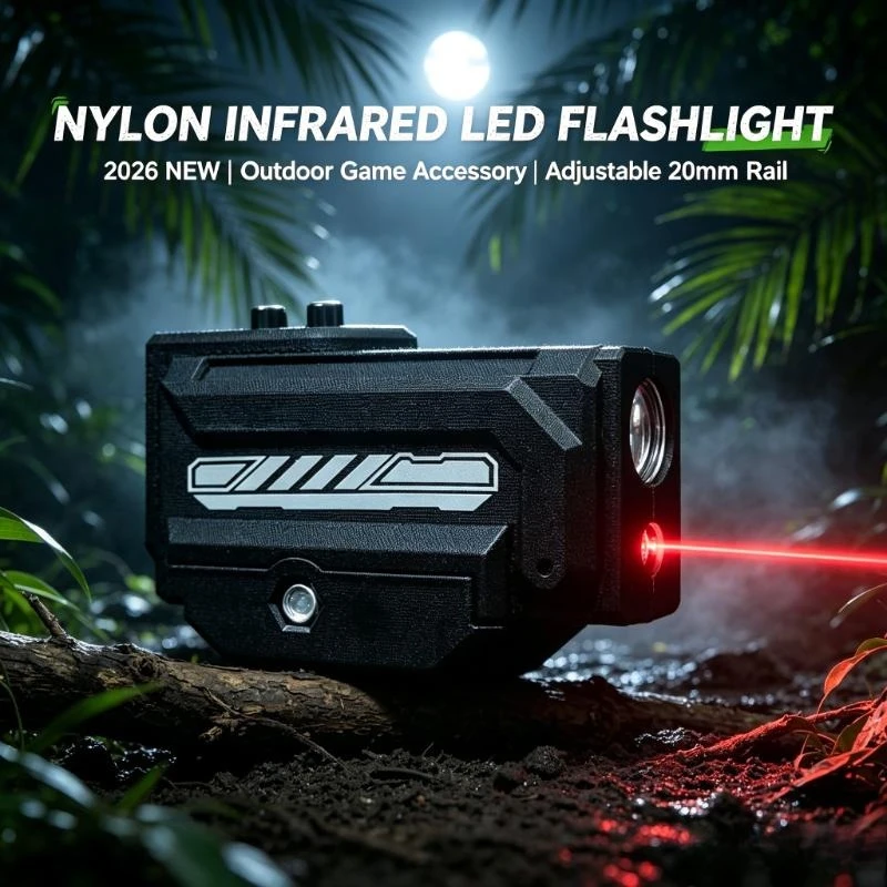 2026 LED Infrared Flashlight 20mm Rail Adjustable Hanging for Outdoor Sport Game