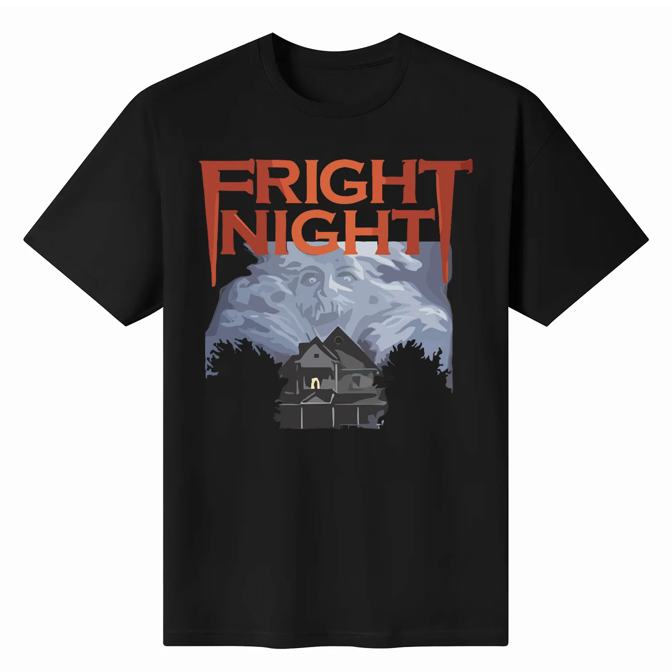 New Fashion Fright Night Movie Horror Thriller Men's Black T-Shirt Size S-3XL