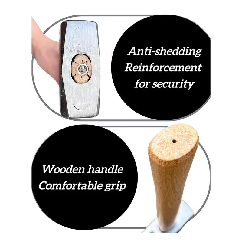 

Кувалда AT21-3 фунта с деревянной ручкой — сверхмощный мини-молоток из высокоуглеродистой стали для каменной кладки, столярных работ, ремонта дома