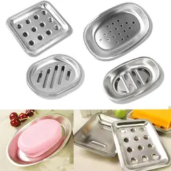 Stainless Steel Soap Dish Durable Double Layer Drainable Soap Container Tray Storage Rack Bathroom Kitchen Sink Organizer