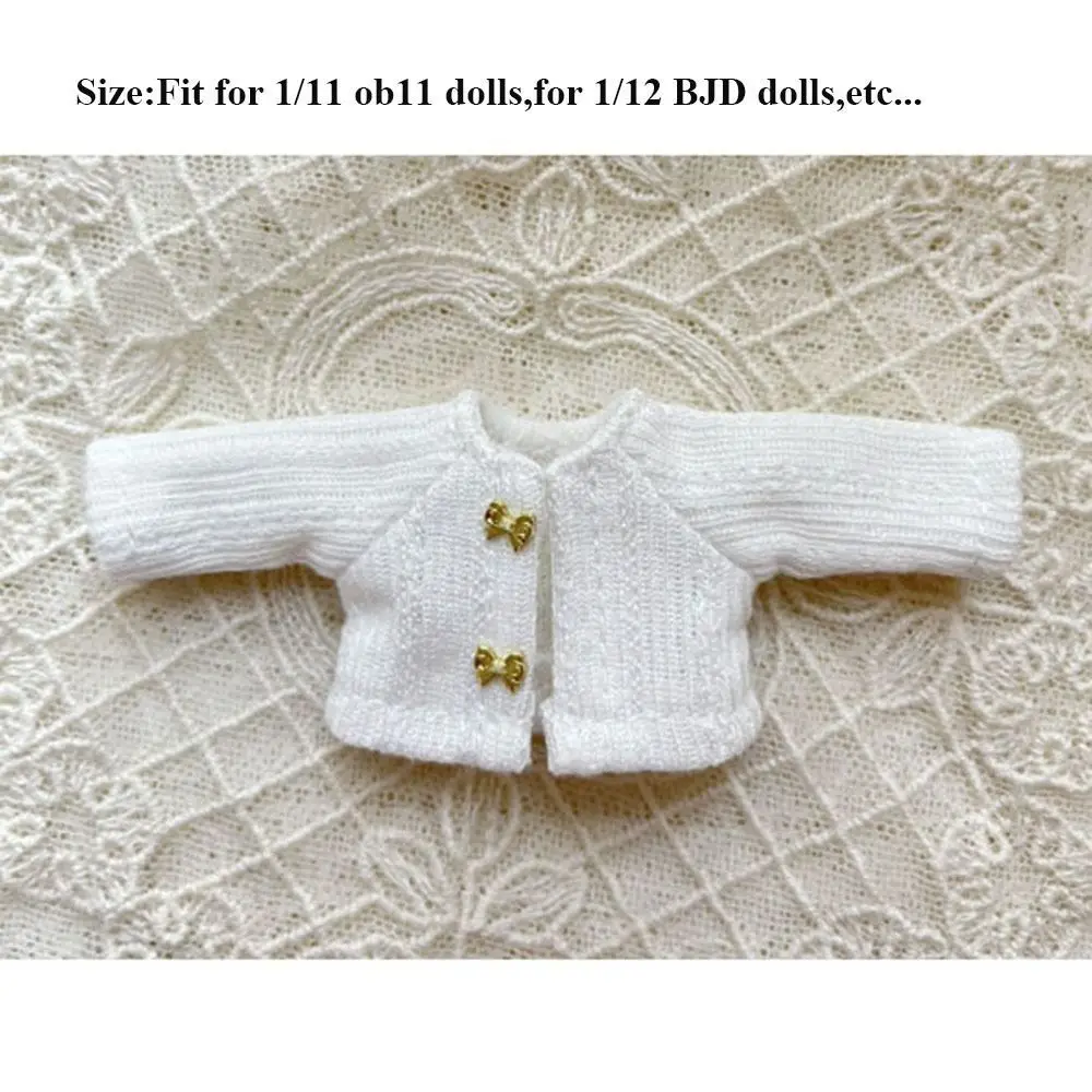 Puppe Kleider rock für bjd Puppen Tops hand gefertigte bedruckte Kleider für ob11 Puppen Outfits Lotus blatt Ärmel Kleider