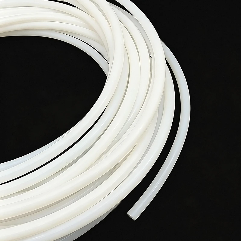 White PTFE Hose, Inner Diameter 1~14mm, Weather Resistant and Anti-aging Wire and Cable, High Temperature Protective Tube
