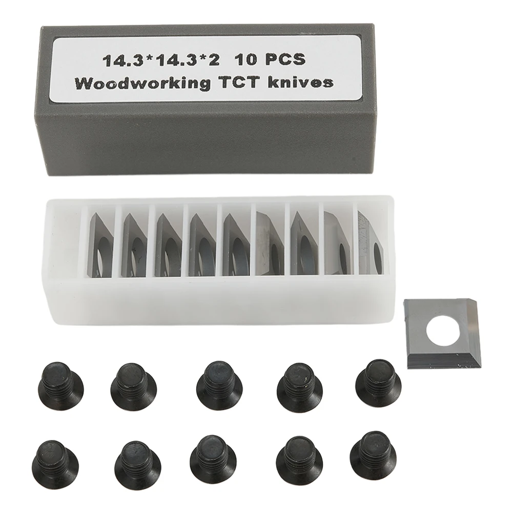

10 шт. твердосплавные вставки для лезвий, размер 14, 3 мм, конструкция с двумя краями для расширенного использования, подходит для различных применений