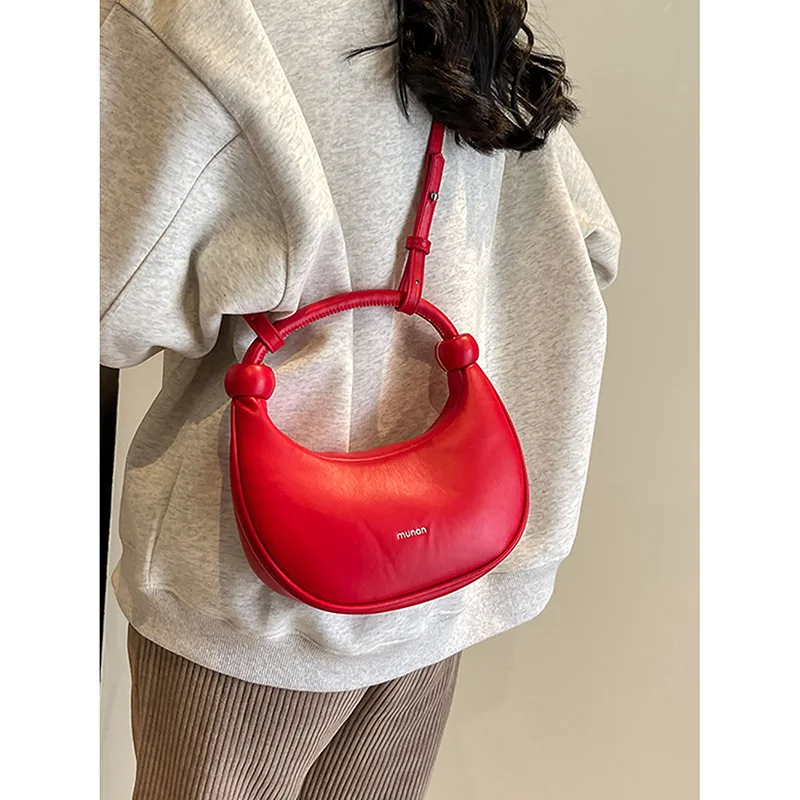 Rotes Design Sinn beliebte Umhängetasche koreanische Version Sommer neue Nische Mode Umhängetasche einfarbig lässig kleine quadratische Taschen