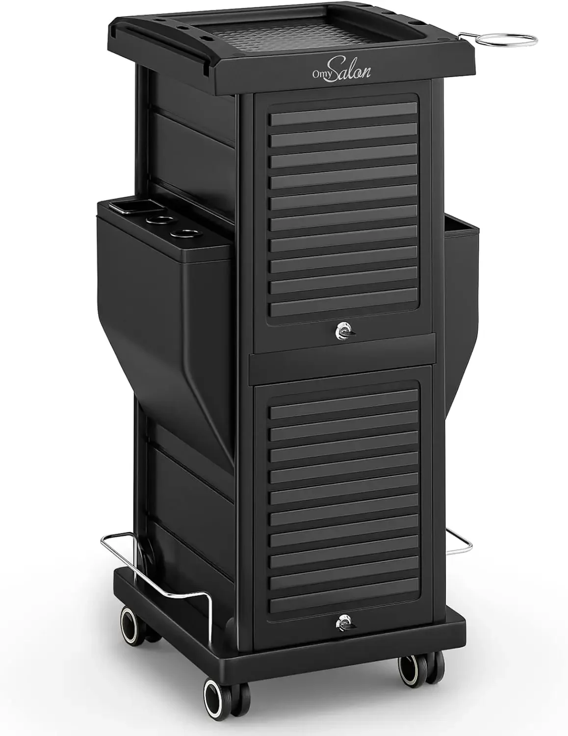 Organizer with Wheels 6 Drawers, Locking Salon Rolling Cart Utility Caddy for Hair Stylist Barber, Mobile Tattoo Hairdresser Sto