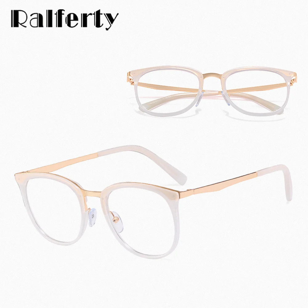 Ralferty Fashion Glasses Frame Women Clear Eyeglasses Frames For Optic Myopia Prescription Glasses 0 Diopter oculos de grau