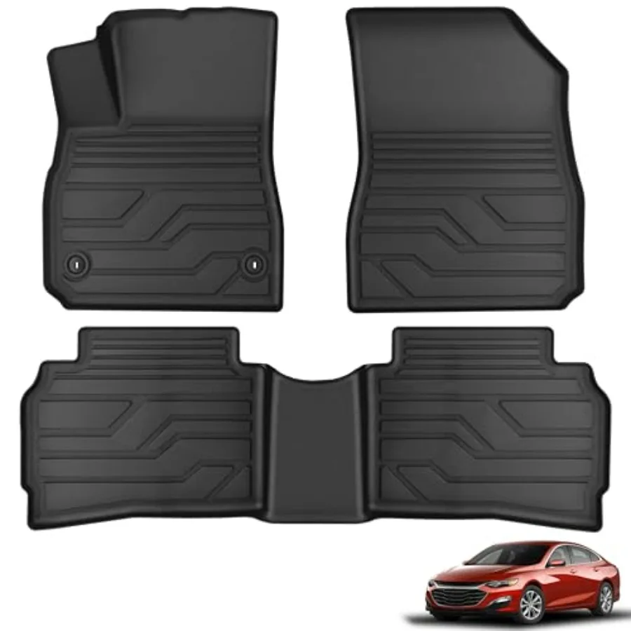 

Floor Mats for 2016-2025 Chevrolet Chevy Malibu All-Weather TPE Custom Fit Floor Liners Car Accessories