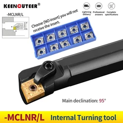 1pc S16Q-MCLNR12 S20R-MCLNR12 S25S-MCLNR12 Internal Turning Tool Holder CNMG12 Carbide Inserts Lathe Bar CNC Cutting Tools Set