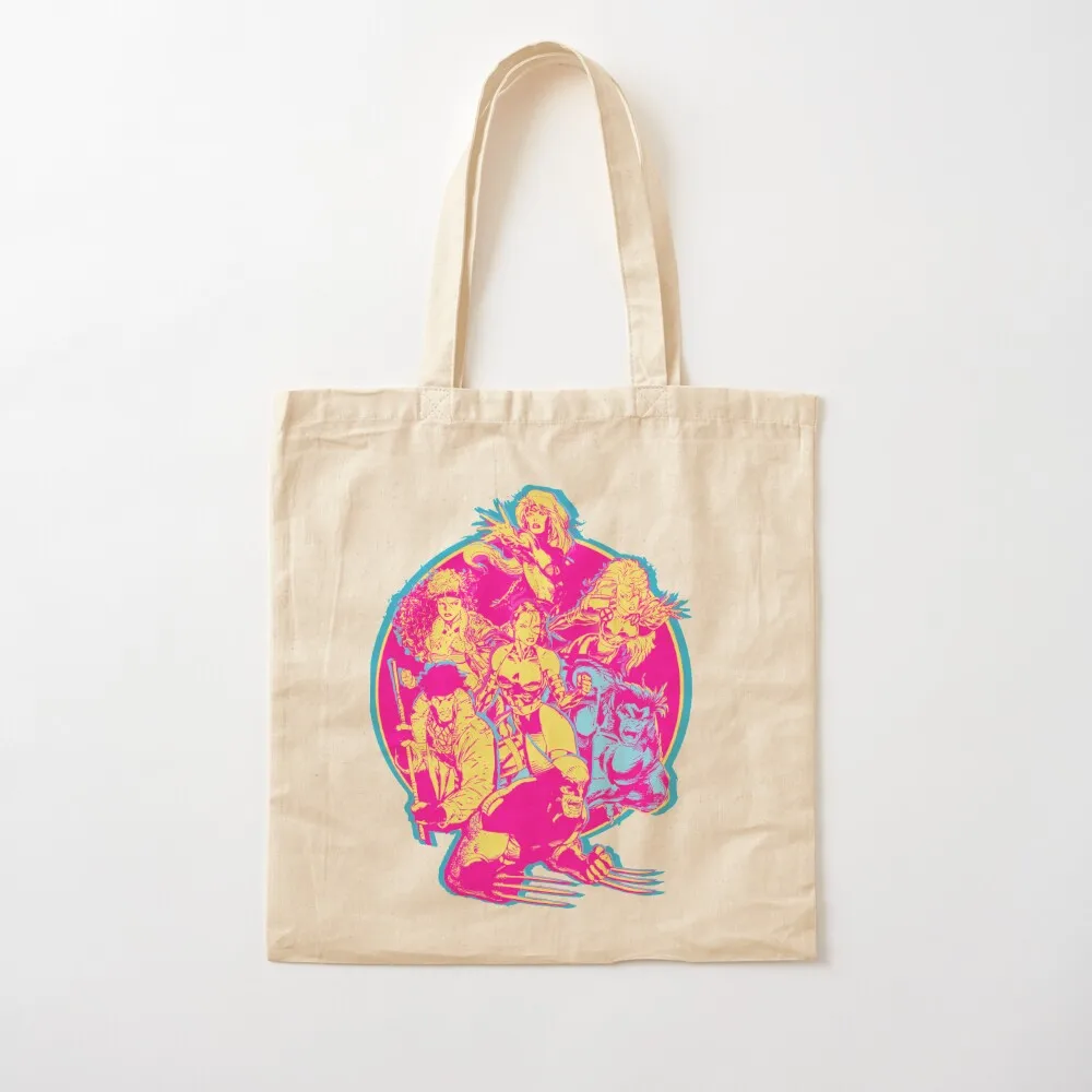 

90’s Retro Jim Lee X-Men Group Tote Bag canvas tote free delivery bags personalized Canvas