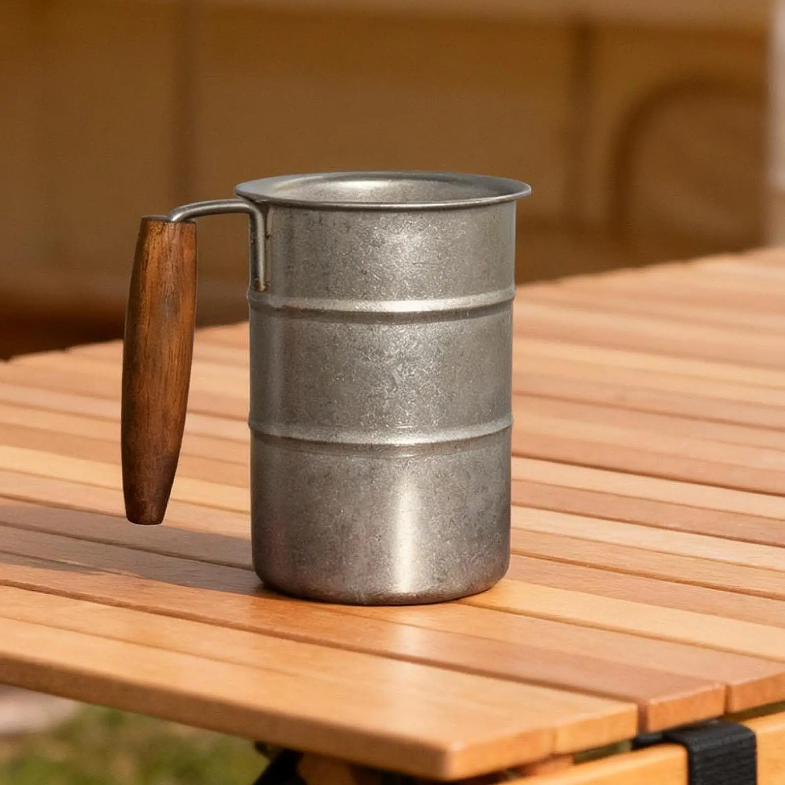Coffee Mug Reusable Vintage Water Cup Beer Milk Mug Outdoor Hiking Cup Camping Cup for Backpacking Picnic Hiking Travel Campsite