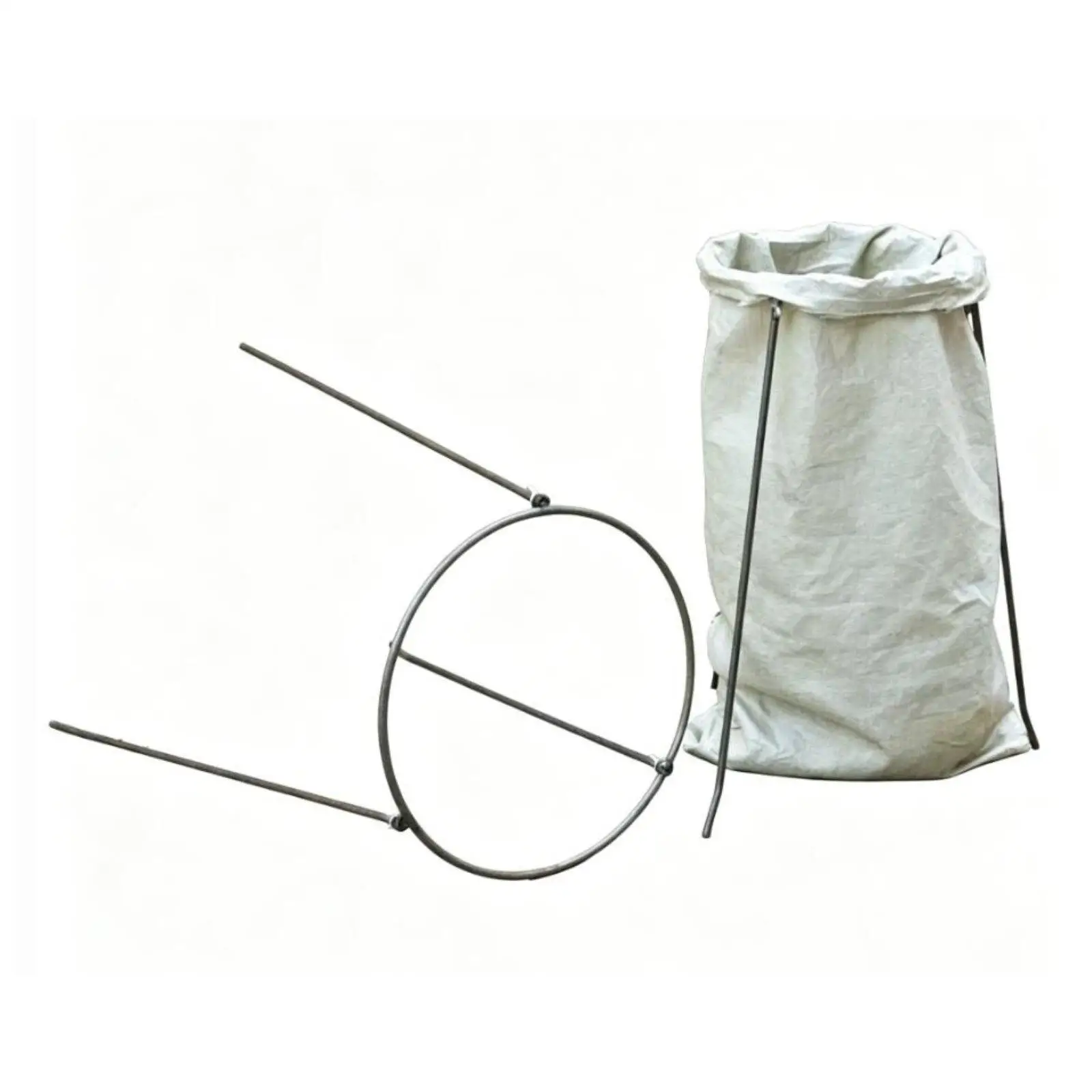 Foldable Leaf Bag Holder Durable Outdoor Trash Bin Support Frame for Gardening Waste Bags Camping Party Yard