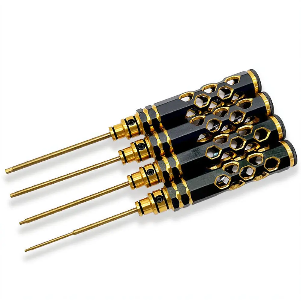 Hex Wrench Tool Set For LanNuosi RC Hobby Maintenance Titanium Coated HSS Steel Tips Precision Driver Repair Kit