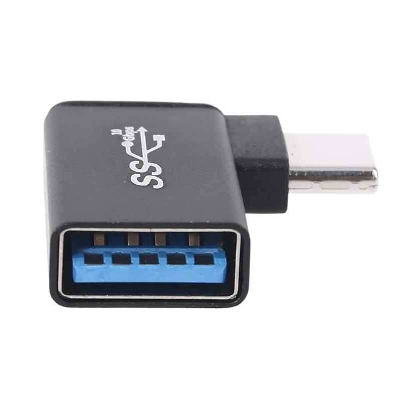 Adapter USB A Female to 90 Degree 3.1 Type C Male Converter for Flash Drives Dropship