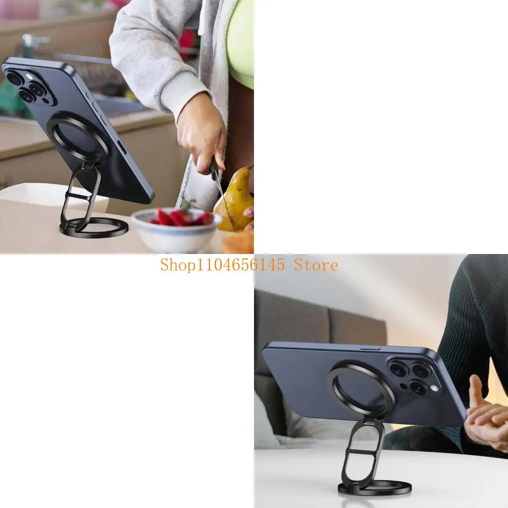 

5asd Магнитный зажим для телефона Двойной магнитный держатель для телефона для стабильного крепления Поворотная подставка для в