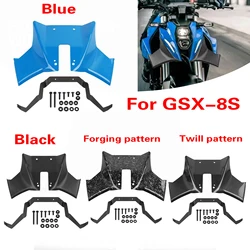 For Suzuki GSX 8S 2023-2025 Motorcycle Naked Front Spoiler Downforce Winglet Aerodynamic Wing Deflector Kit GSX-8S GSX8S 2025
