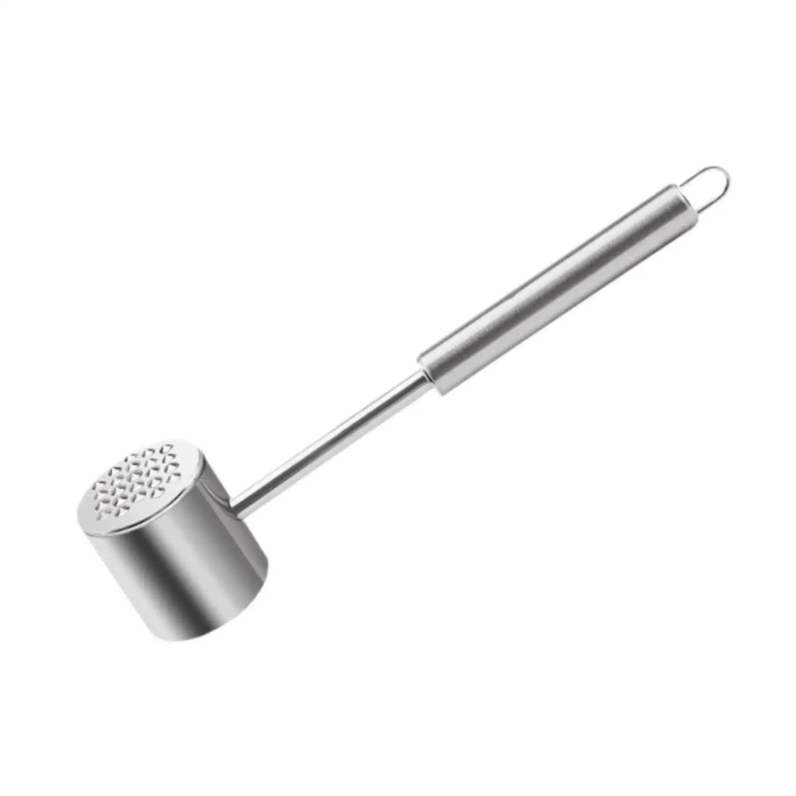 Meat Tenderizer Stainless Steel Mallet Heavy Duty Kitchen Tool Comfortable Handle for Beef Lamb Pork