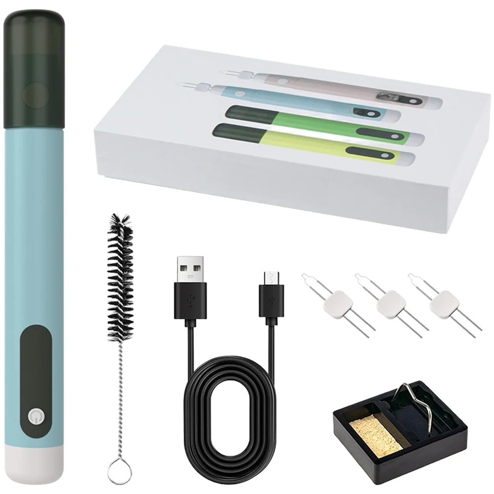 USB Rechargeable Thread Burner Pen Digital Hot Cutting Tool With 3 Tips For DIY Beading Sewing Craft Fabric Trimming Kit
