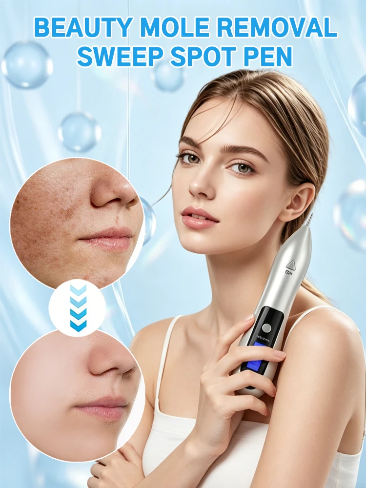 Tattoo Removal Pen Electric Skin Care Device Adjustable 9 Levels Precision Beauty Tool for Home Use