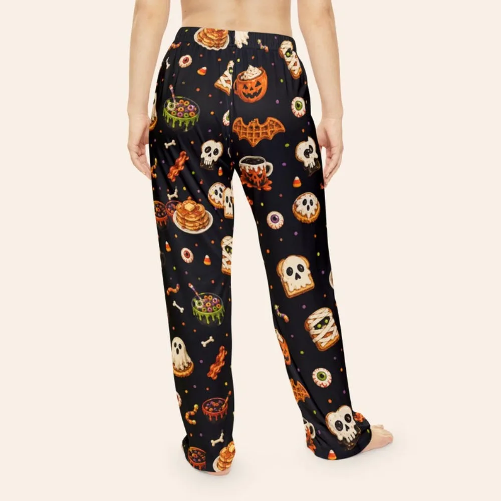 Halloween Ghost Pumpkin Sleepwear - Weird Printed Casual Sleepwear, Retro Autumn Pattern Pants, Comfortable Fabric, Pants
