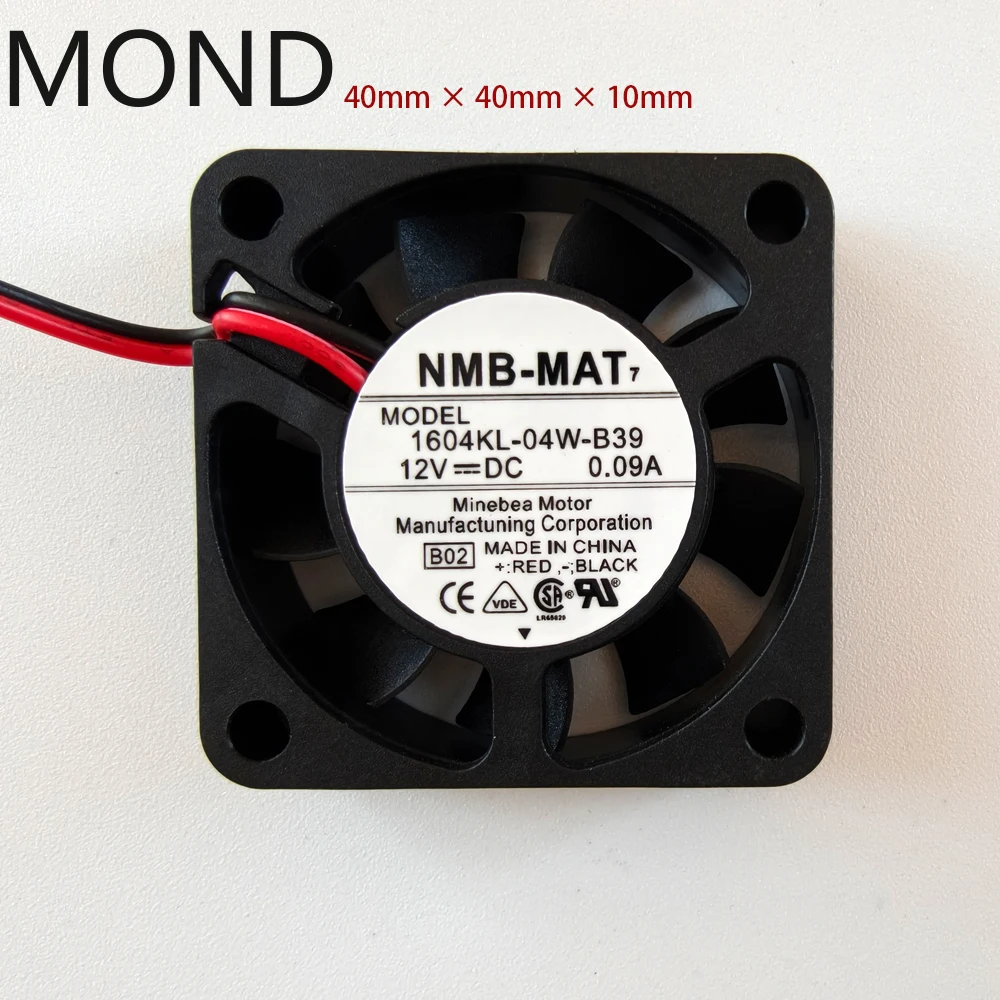 1604KL-04W-B30 1604KL-04W-B39 Server Fan for NMB NMB-MAT High Air Flow Axial Power Inverter Cooling Fan Yaskawa 4cm 12V 0.09A