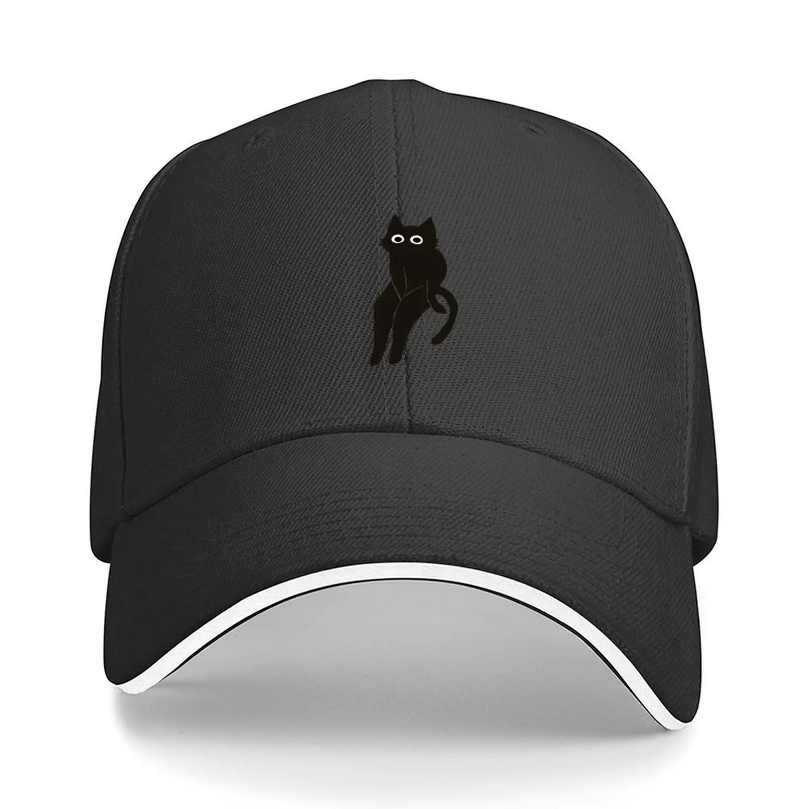 

A super black cat Baseball Cap Hat men cute hiking hat Trucker Cap Men's Hats Women's