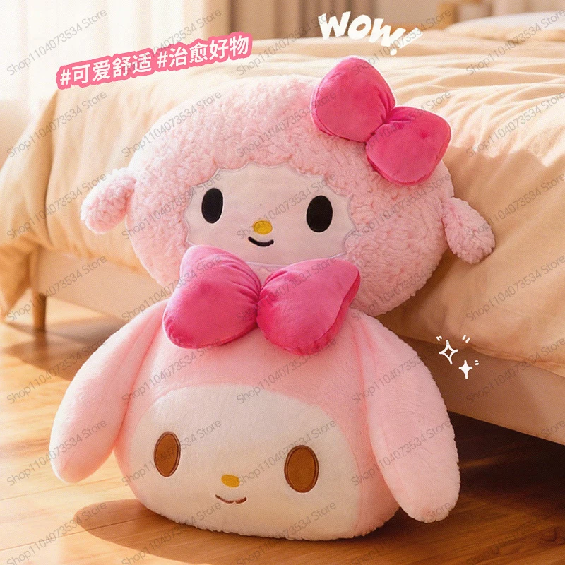 

Мягкая игрушка Sanrio My Melody: плюшевая кукла для взрослых и детей, подарок на день рождения, мягкая подушка-обнимашка, декор для дома, оптом