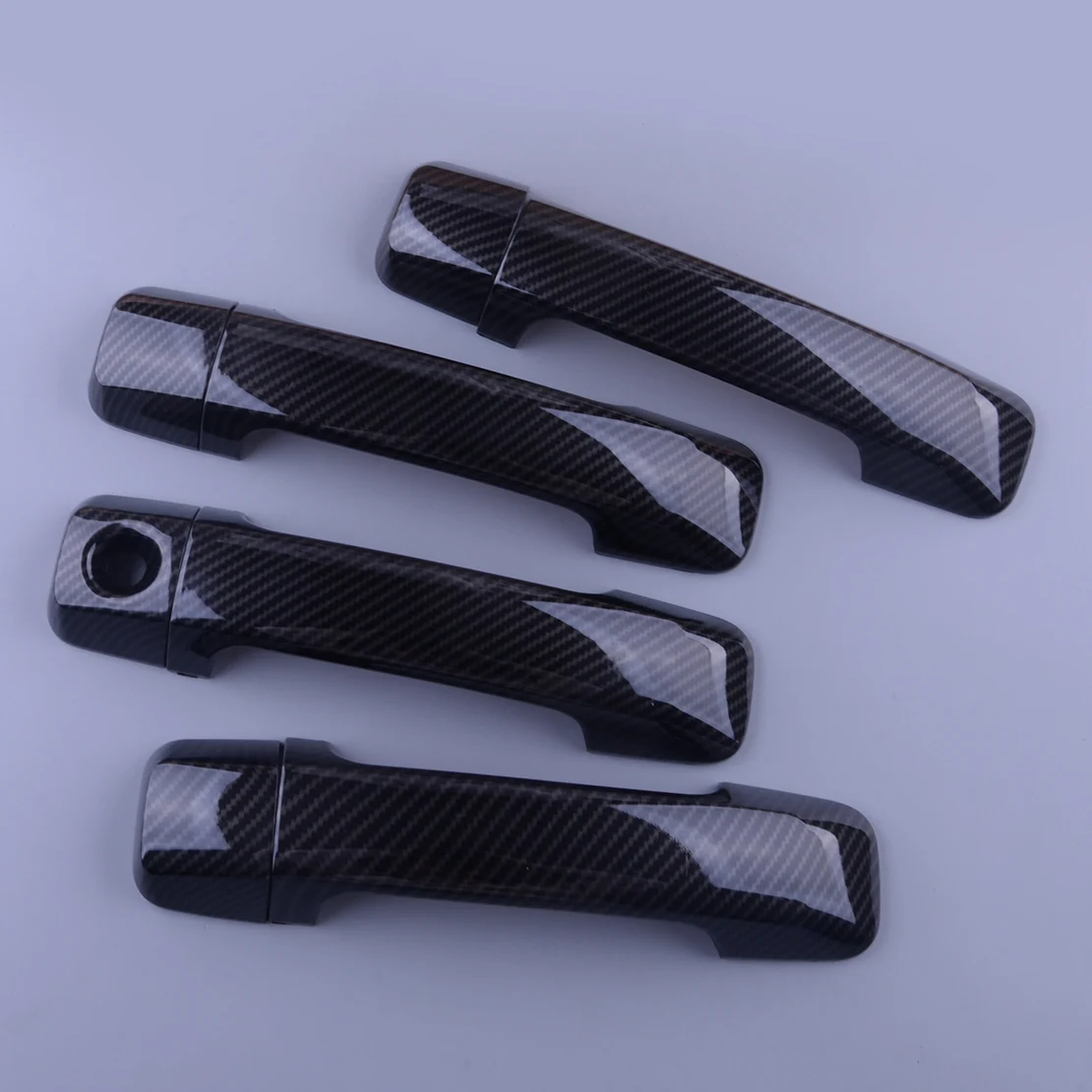 

1 Set Car Exterior Door Handle Cover Trim Decor Carbon Fiber Style Fit For Toyota Tundra 2021 2020 2019 2018 2017 2016 2015 2014