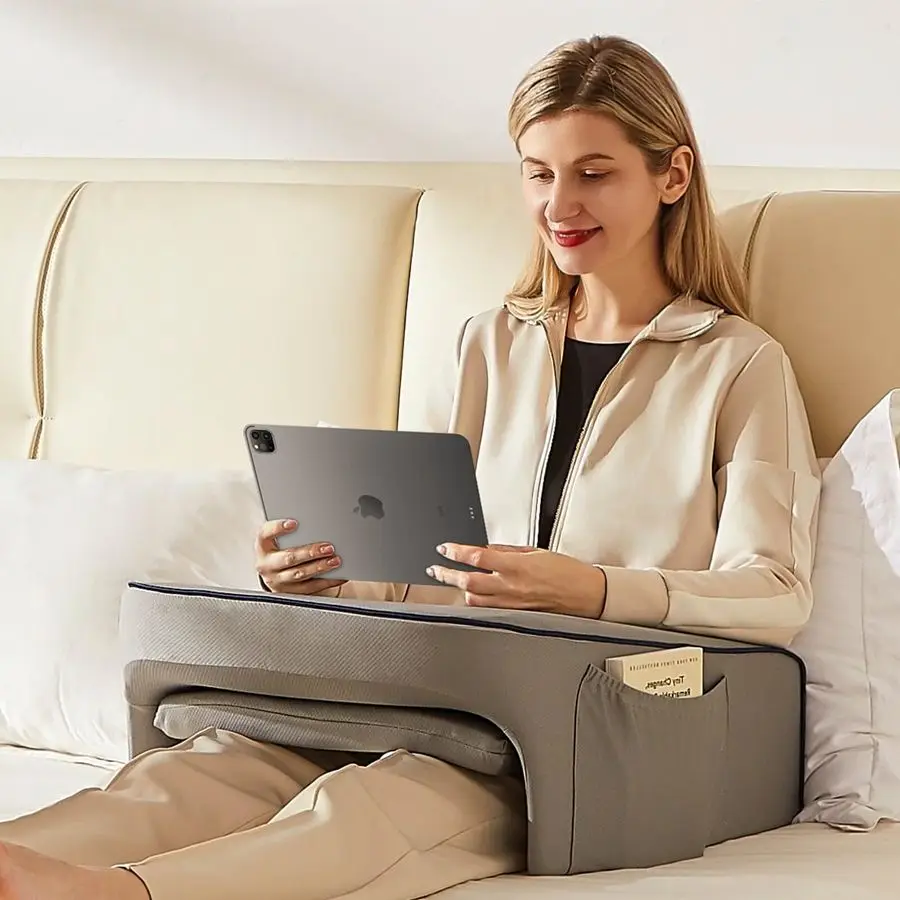 

Desk, Reading Pillow, Work Pillow for Bed, Arm Pillows for Adults, Reading Lap Pillow, Memory Foam Pillow for Reading, Crochetin