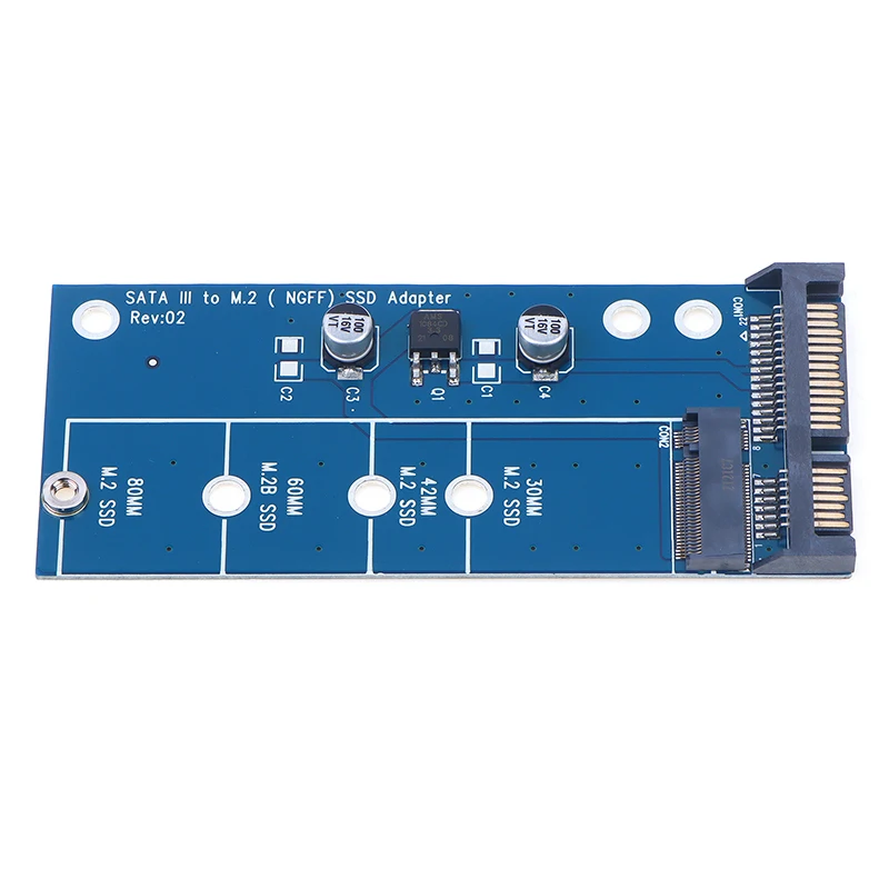 Adaptador NGFF M.2 M2 SATA3 Raiser M.2 a SATA, tarjeta de expansión SSD M2 a SATA, soporte de Llave B de 30/42/60/80mm