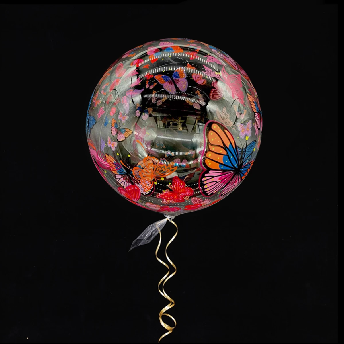 2/5/10/15 Popo-Ballons mit Schmetterlingsdruck, zur Dekoration von Geburtstagen, Hochzeiten, Jubiläen, Festen und Feiern – Detail 8