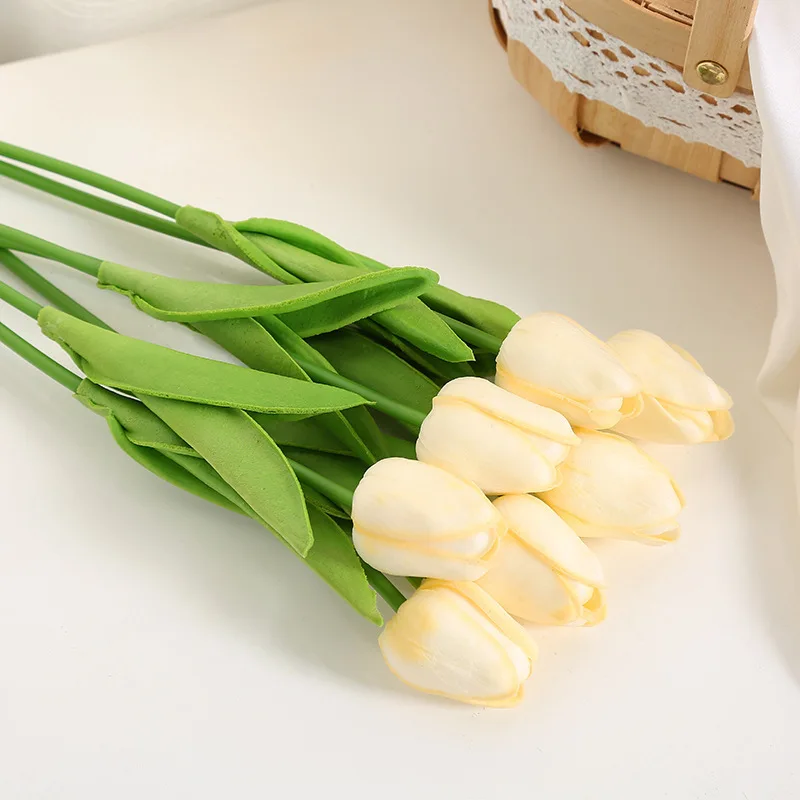 

5/10/20PCS 31CM Artificial Tulip Flower Bouquet PU Fake Preserved Flower for Wedding Ceremony Decor Garden Decor