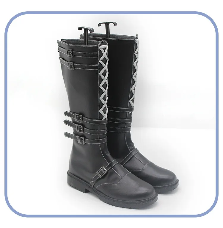 PJSK-Chaussures de Cosplay Asahina Mafuyu, Bottes de Carnaval d'Halloween, Chaussures en PU, Projet de Jeu Sekai, Accessoires sur Mesure