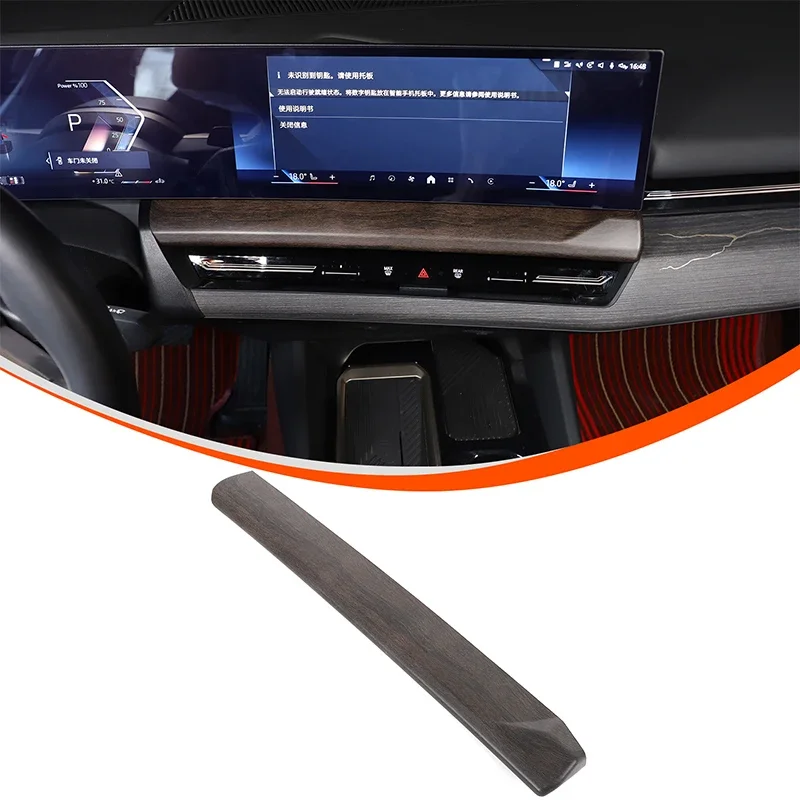 

1 шт. ABS углеродное волокно для BMW 5 серии G60 2024-2025 + автомобильное центральное управление, навигационный экран, нижняя панель, наклейка, аксессуары