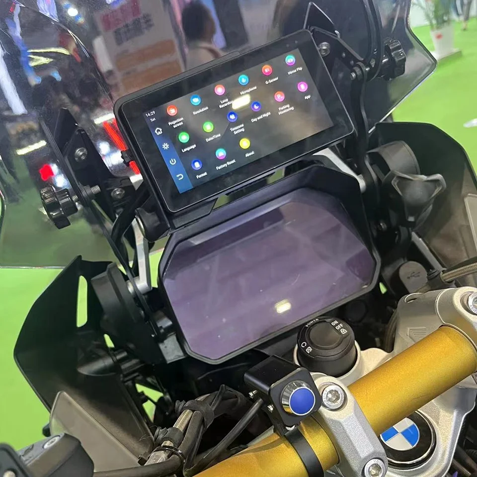 Apple CarPlay Screen for BMW Motorcycle Bike R1250gs R1200gs R1250adv 1300gs F800gs F750 F850 Android Auto DVR Rear Cam Decoder