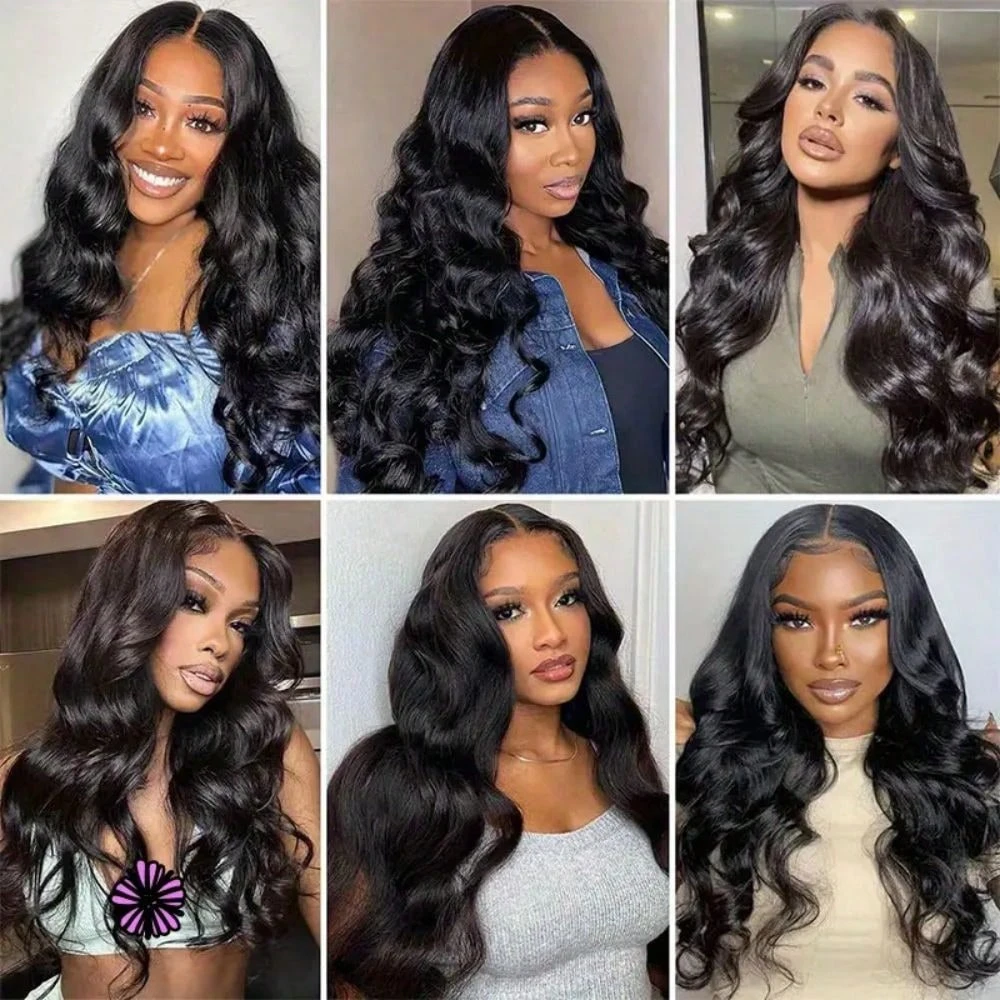 42 Long Inches 13x6 HD Front Wigs Transparent Lace Natural Body Wave Human Hair 250 Density In Brazilian Human Hair For Women