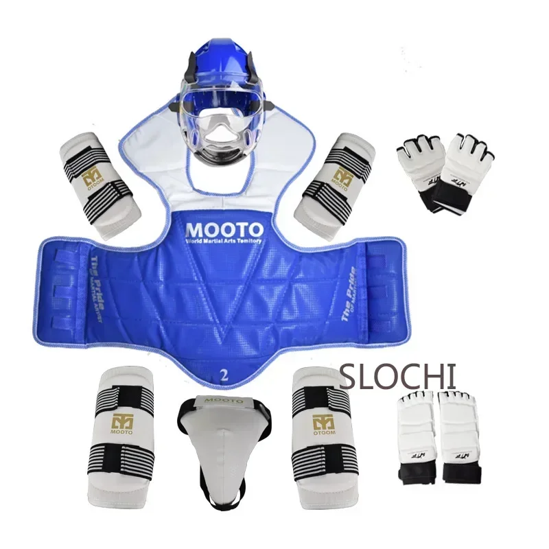 Children\'s Boxing Taekwondo Protective Gear Actual Combat Equipment Full Set Thicken Competition Martial Arts Combat Protective