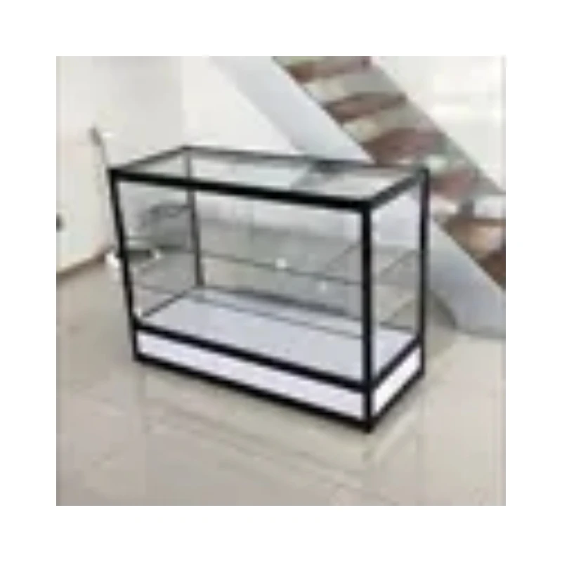 Custom.4 ft Glass Display cabinet Aluminum emperedglass Display Counters Showcase with Led Lights for Retail Smoke Shop