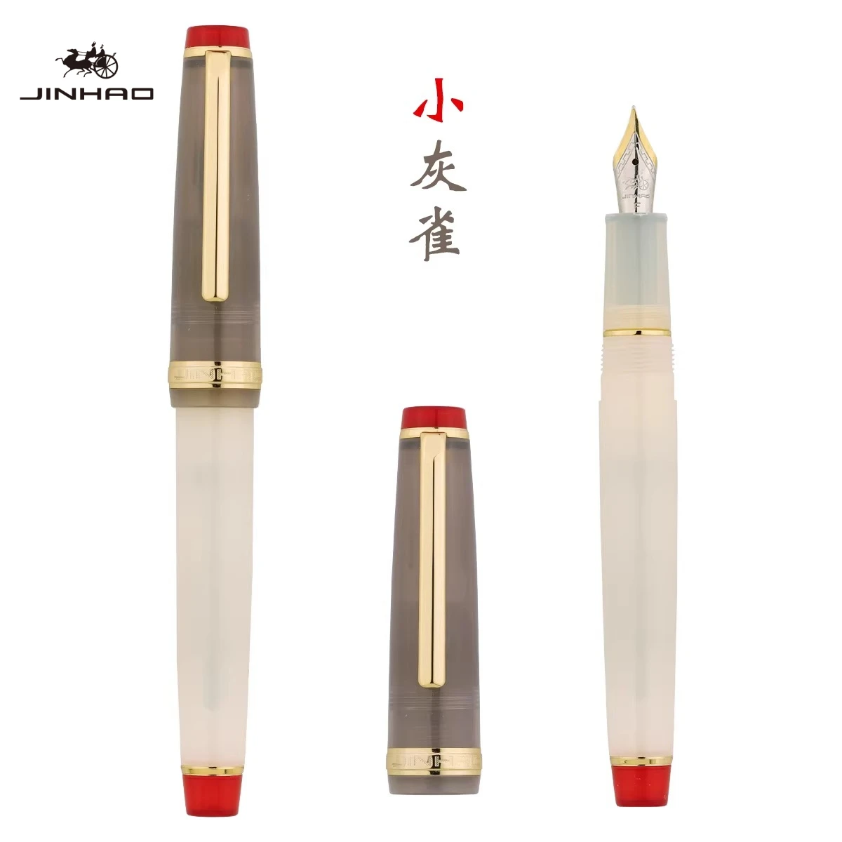 JINHAO 82 Fountain Pen Customized Mixed Macaron Color Acrylic EF/F/M/Bent Nib with Converter Office School Supplies Stationery